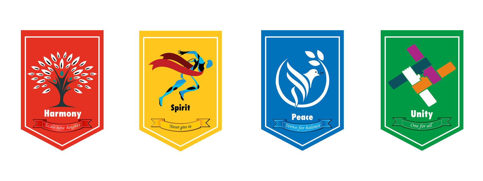 Podar ORT House System - Harmony, Spirit, Peace and Unity