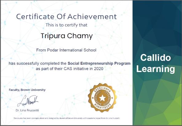 Callido Certificate