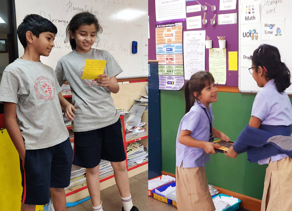 Role Play on Conflict Resolution by students of Grade 3 and Grade 1