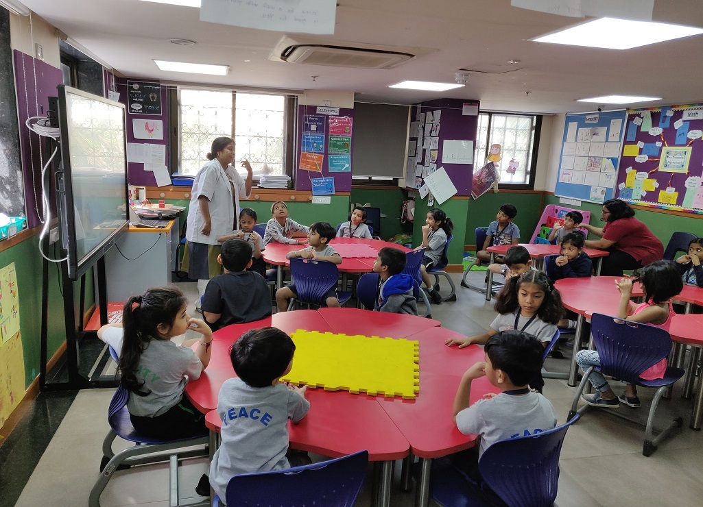 Dr. Purnima Hingorani spoke to the students about the importance of keeping ourselves healthy.