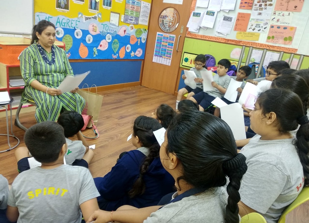 Parent Read Aloud session by Mrs. Uchita Gandhi.
