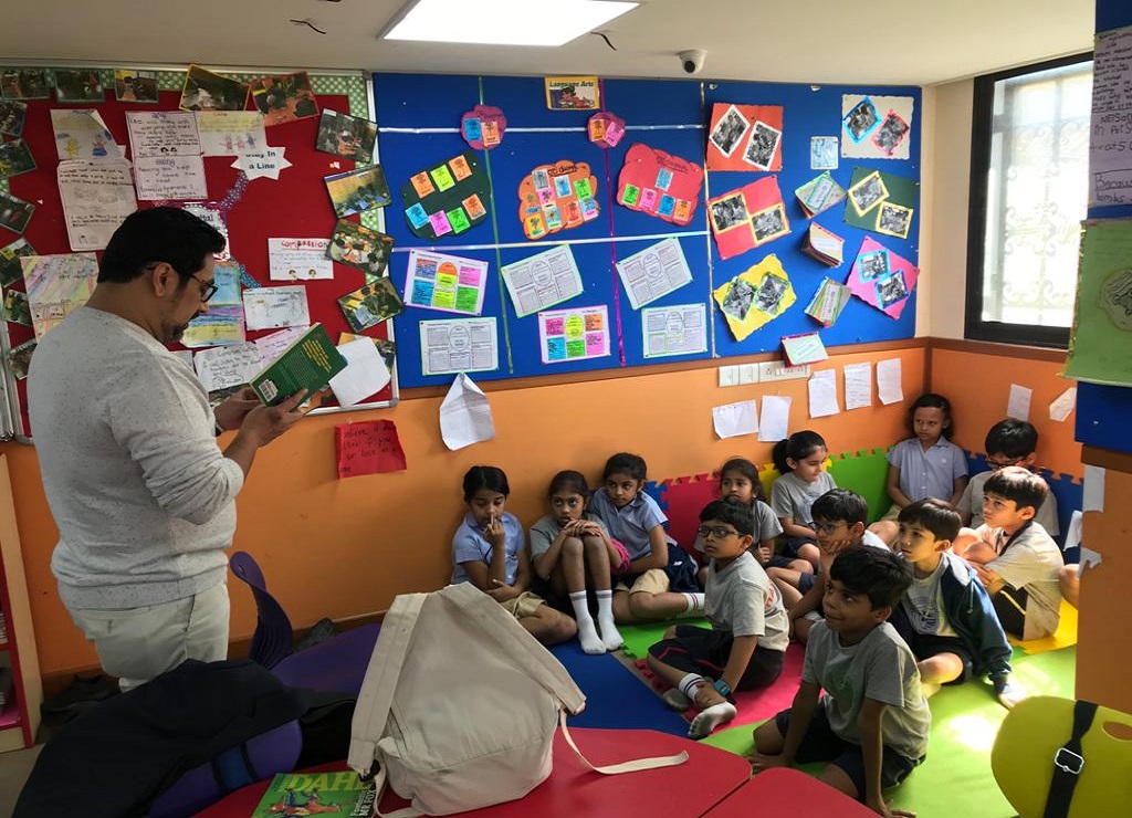 Parent Read Aloud session by Mr. Gawkar.
