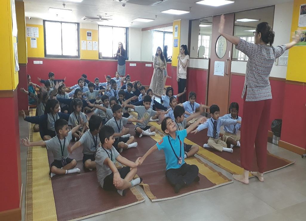 Yoga Specialist, Ms. Rakhi Joshi conducted a session to teach the importance of staying fit and healthy by exercising everyday.