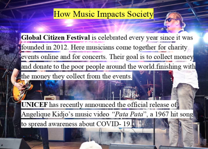 How Music Impacts Society - student slide